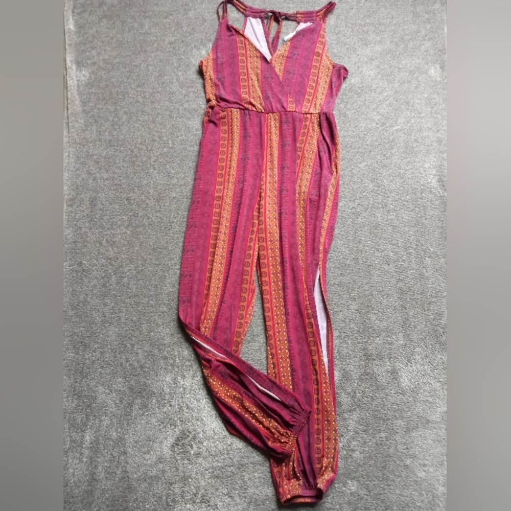 BCBGeneration NWT multi surplice open back jumpsuit